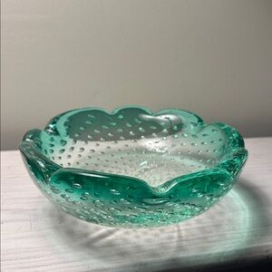 Murano Bullicante Glass Key Catchall Bowl